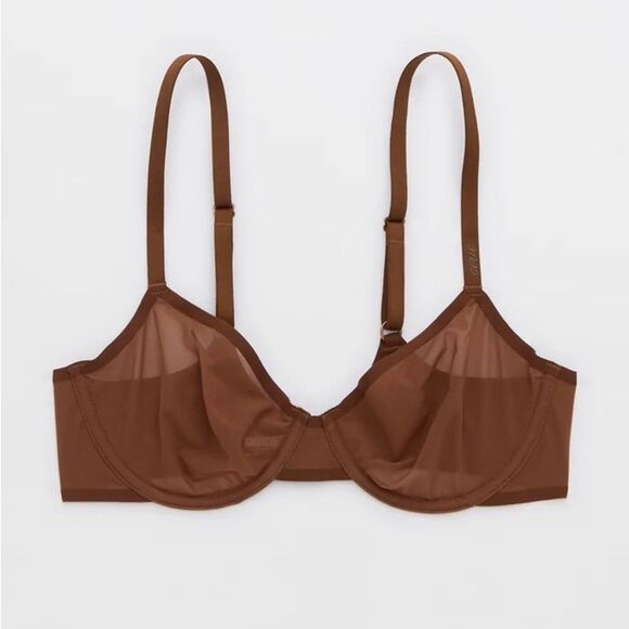 Aerie Smoothez Mesh Unlined Bra - Picture 1 of 5